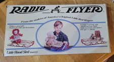 Radio Flyer Little Wood Sled 551 New in original opened box for ages 1 1/2 Up
