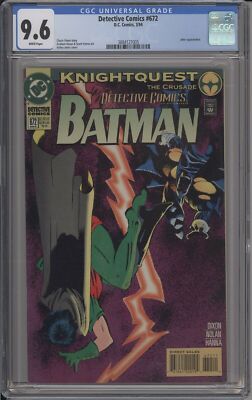DETECTIVE COMICS #672 - CGC 9.6 - KNIGHTQUEST THE CRUSADE