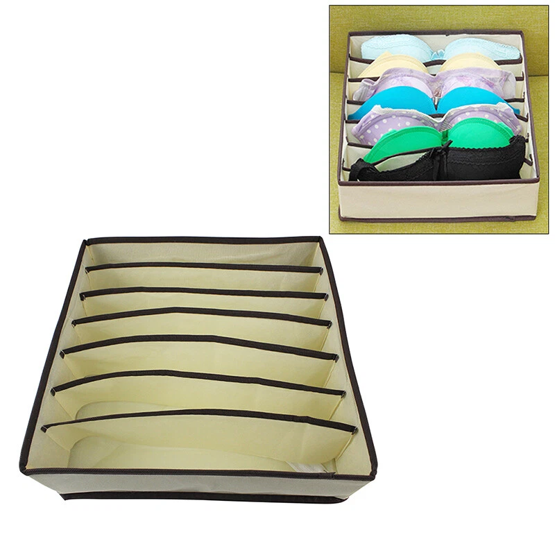 Underwear Bras Organizer 4PCS Set Foldable Storage Box Drawer Socks Ties - Image 4 of 4