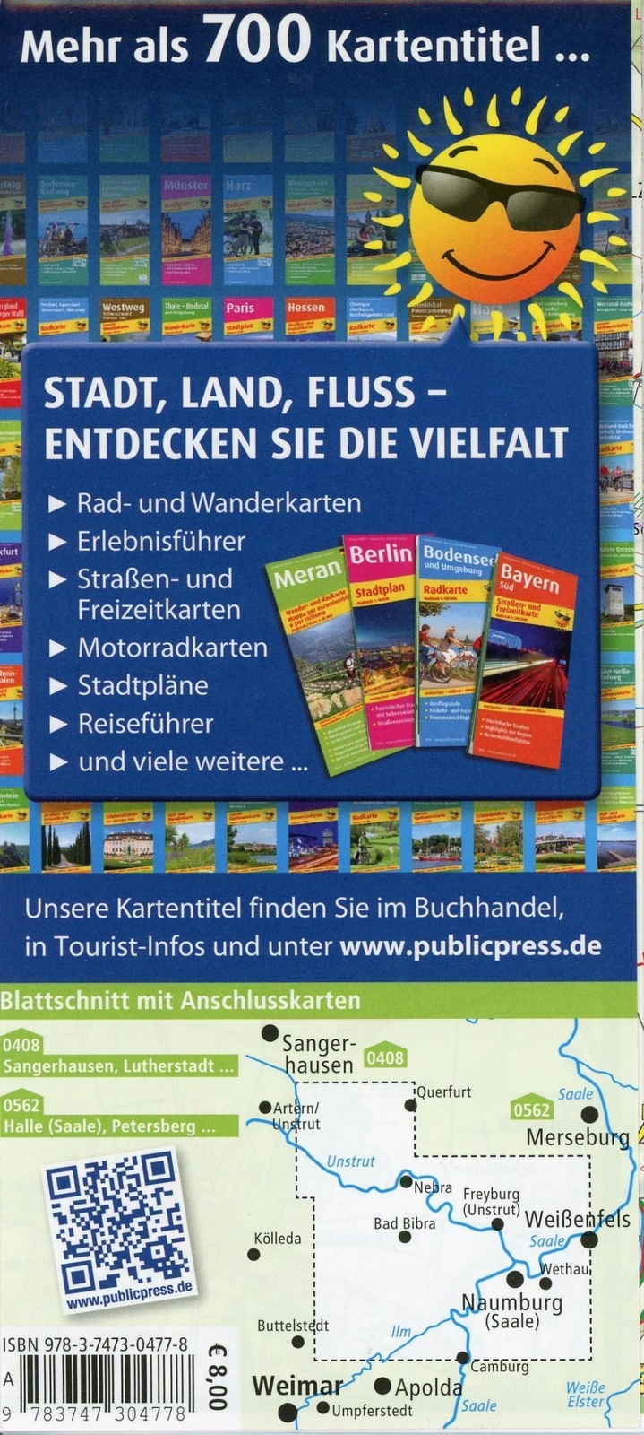 Thumbnail - Saale-unstrut-land 1 : 50 000 | (land-)karte | Rad- Und Wanderkarte |