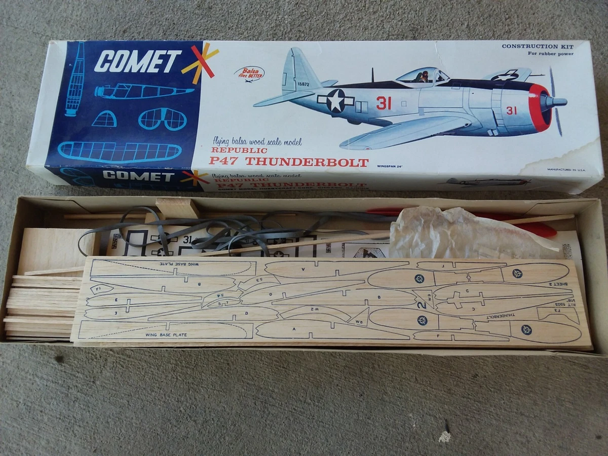 Balsa wood model airplane 2024 kits on ebay