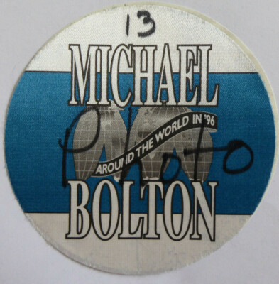 MICHAEL BOLTON concert photo pass Around The World In 96 Tour UK 13 March 1996
