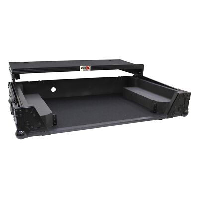 ProX Flight Case for DDJ-1000 & DDJ-1000SR w/Laptop Shelf & Wheels - Black/Black