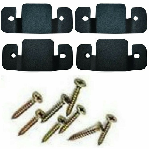 4 x Metal Corner sofa interlocking Connecting Clips Brackets Plates