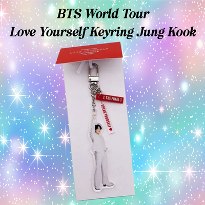 BTS World Tour Love Yourself Acrylic Keyring Jung Kook New