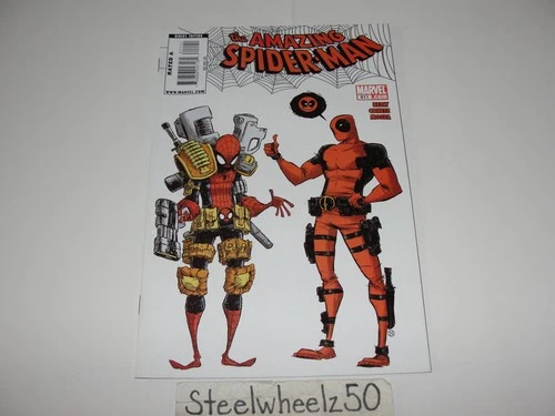 Amazing Spiderman #611 Comic Marvel 2010 Skottie Young Deadpool Lady Stilt-Man