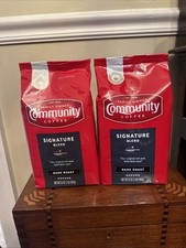 Community Coffee Signature Blend Ground Coffee, Dark Roast 32 Oz Pk 2 *descript