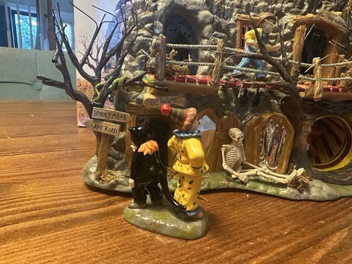 DEPT 56 Snow Village Halloween Haunted Fun House #56.55094 Retired 2001 WORKS!! - Bild 3 von 12