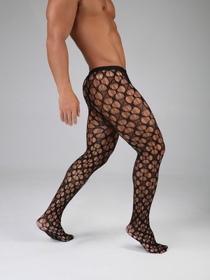 Herren Stretchstrumpfhosen strümpfe Pantyhosen Sexy Durchsichtige Nachtwäsche