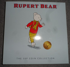 Rupert Bear 2020 50p 5 Coin Collection Isle of Man Set BU Bill Badger Podgy Pig