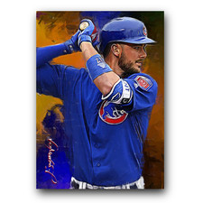 Kris Bryant #32 Art Card Limited 35/50 Edward Vela Signed (Chicago Cubs)