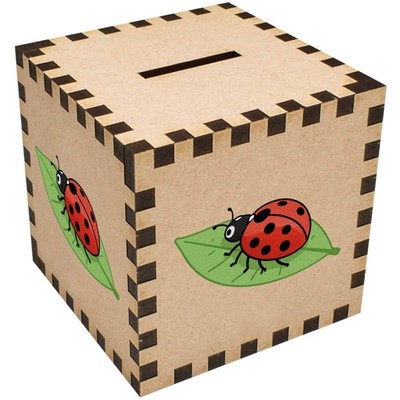 Spardose / Sparschwein ''Marienkäfer auf Blatt'' (MB00121392)