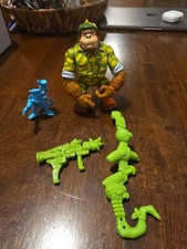 TMNT Vintage 1991 SERGEANT BANANAS Guerilla Gorilla COMPLETE with weapons *USED*
