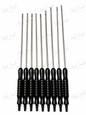 Juego de 9 cánulas de mango fijo tipo negro y negro