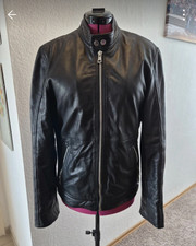 Barneys original Herren Leder Bikerjacke L Sc...