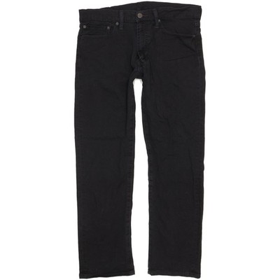 Levi's 504  Herren Schwarz Straight Regular Stretch Jeans W34 L29 (110002)