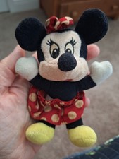 Vintage Minnie Mouse 6" Plush Doll Toy Disneyland Walt Disney World