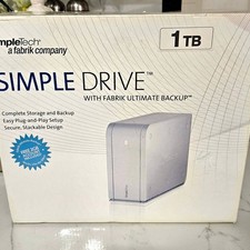 SimpleTech SimpleDrive 1TB External Hard Drive with Fabrik Ultimate Backup