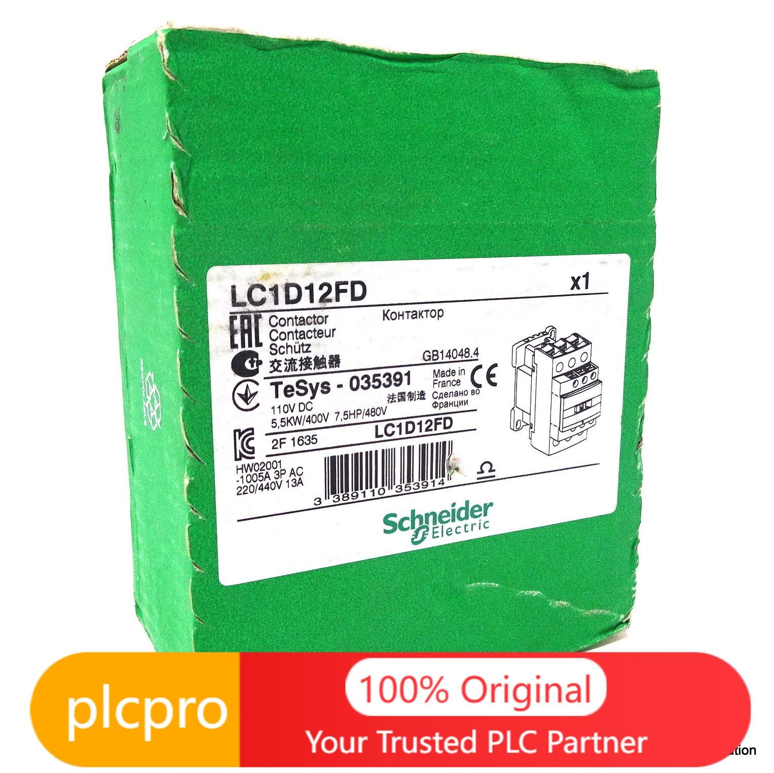 NEW Contactor LC1D12FD Schneider 5.5kW 110VDC 035391 LC1-D12FD US Free TAX