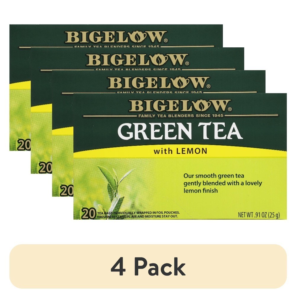 With Lemon Herbal Tea Bags 20 Count Pack Of 4