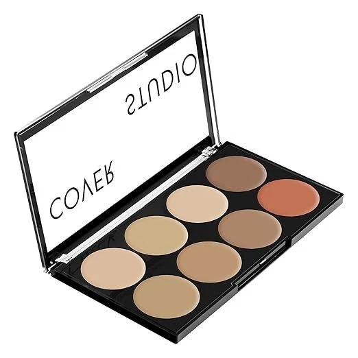 Swiss Beauty Ultra Base Concealer Radiant, Cream Palette | Light Weight Multi-Pu - Image 2 of 4