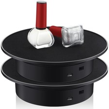 2pcs 7.87" Rotating Display Stand 360  Turntable Jewelry Cake Model Photography