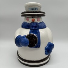 2000 Houston Harvest 10 Tall Oreo Ceramic Sno...