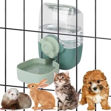 35oz Hanging Automatic Rabbit Water Dispenser, Cage Water Bottle Auto Gravity...