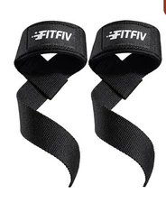 FITFIV Lifting Straps for Weightlifting Lifting Wrist Straps for Gym Strength	