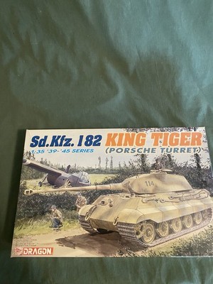1/35 Dragon SDKFZ 182 King Tiger With Porsche Turret Model Kit