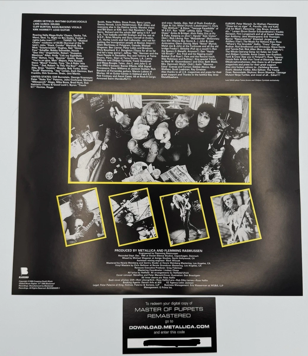 Metallica - Master Of Puppets (Vegas Pop-Up Shop Red Splatter Exclusive Vinyl)