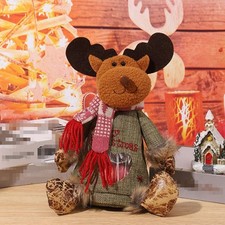 Sacs Cadeau No?l Lot de 3 Pochettes R��utilisables P��re No?l Bonhomme de Neig