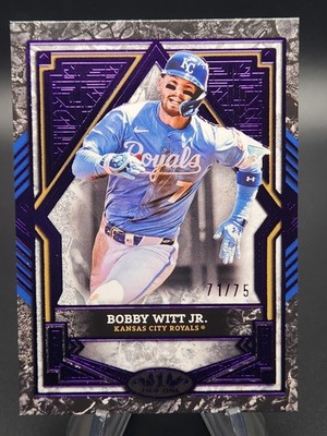 2025 Topps Tier One - Bobby Witt Jr., Bobby Witt Jr. #58 Purple 