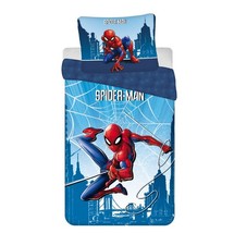 Jerry Fabrics Children's Bed Linen Set, Reversible Bed Linen, Spider-Man City Sp