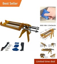 Heavy-Duty Dual Cartridge Epoxy Dispenser 400ml with 9 Shaping Tools Included