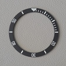 SEIKO Bezel Insert SKX007 / PLGS Black Matte Ceramic Flat C3