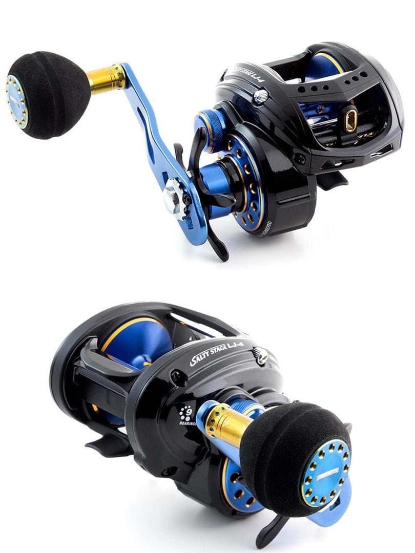 Abu Garcia Salty Stage Revo LJ-4 Baitcasting Reel Right Handle 7.3
