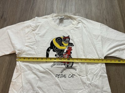 Vintage B. Kliban Pedal Cat Crazy Shirts Hawaii USA Single Stitch