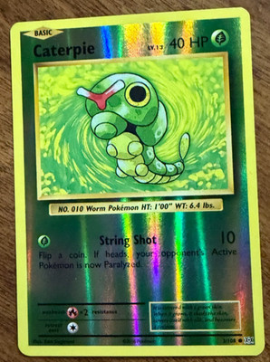 Caterpie 3/108 Reverse Holo - XY Evolutions - Common - Pokemon TCG NM/LP