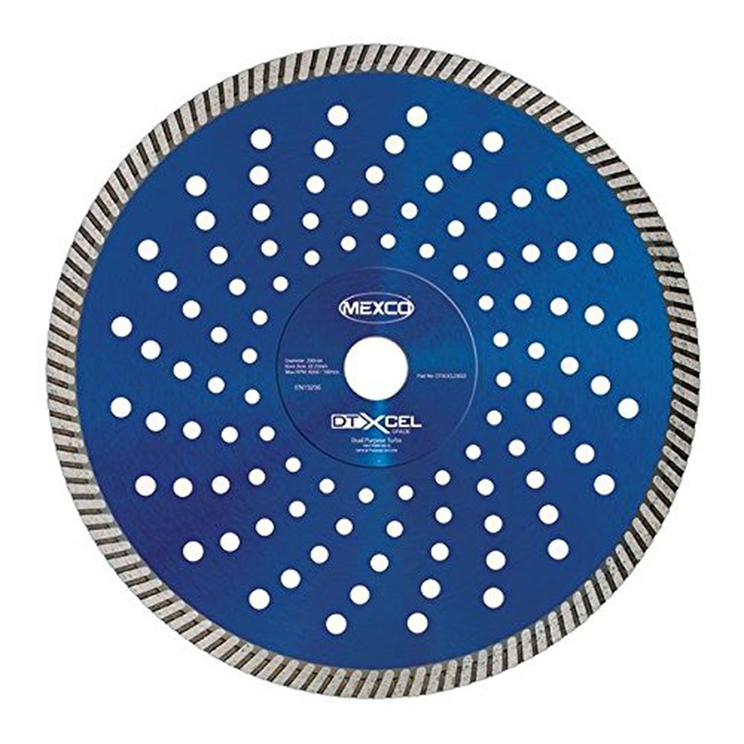 Mexco 230Mm Dual Purpose Turbo Xcel Grade Diamond Blade 22mm bore