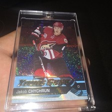 Jakob Chychrun Rainbow Speckled Young Guns 2016-17 UD ePack Trade-Up Parallel 🔥