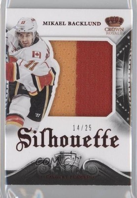 2013-14 Panini Crown Royale Silhouette Prime 14/25 Mikael Backlund #S-MBA 0f8
