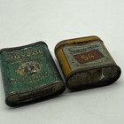 Antique Pattersons Tuxedo Tobacco Tin Metal Empty & SLICED PLUG 54 Weisert TIN — photo 4