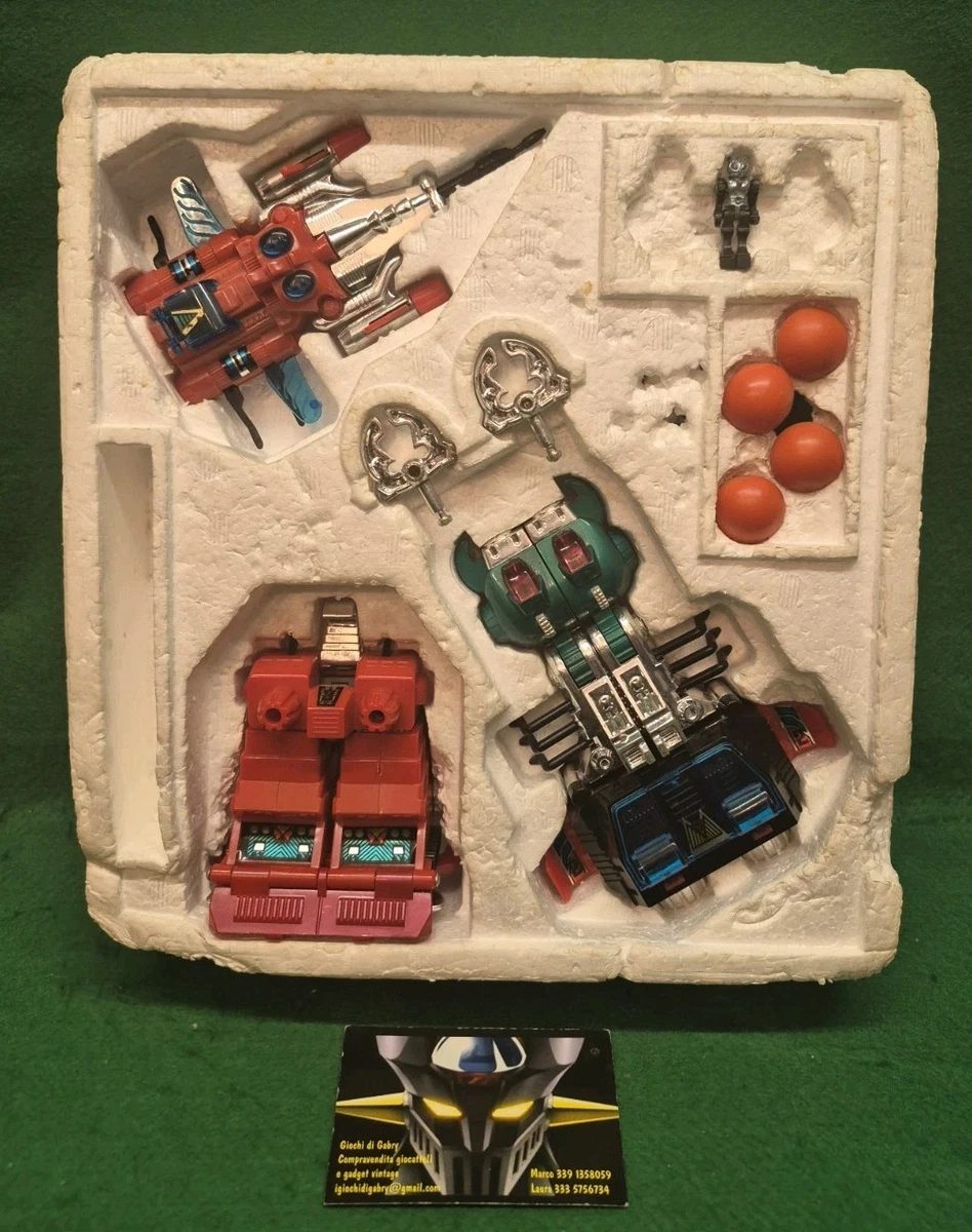 Robot Diaclone Vintage WARUDAROS Original Takara 1980 CONCIERTO hecho en Macao Box Ita