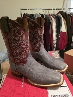 VTG Justin Cowboy Boots 9 D Brown Elephant Print USA Made Rockabilly Western Justin boots elephant print - Gem main image 2