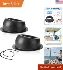 2 Pcs Universal Angled Speaker Enclosures Boxes Pods Surface Mount with Rubbe...