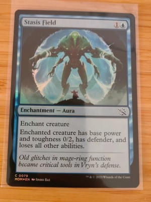 MTG Stasis Field (FOIL) 0079 March of the Machine M/NM Free UK P&P