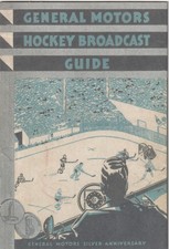 1933-34 GENERAL MOTORS HOCKEY BROADCAST GUIDE