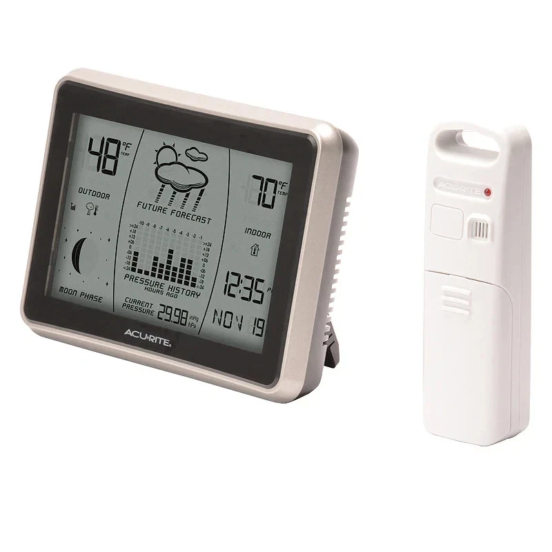 Acu-Rite Acurite Weather Station & Forecast Wireless Intelli-Time Indoor Outdoor - Image 3 of 3