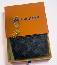 Louis Vuitton Monogram Key Pouch / Pochette Cl s Coin Purse Black US